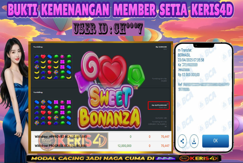 JACKPOT SLOT GACOR MAIN SWEET BONANZA 23 APRIL 2025