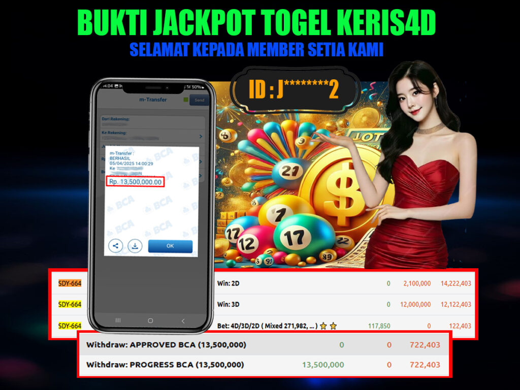 JACKPOT TOGEL MAIN SYDNEY 05 APRIL 2025
